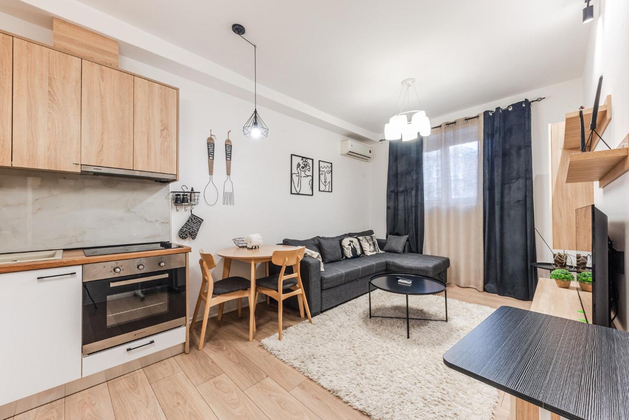 Noir Apartment By Kondo Stays Tirana Eksteriør billede
