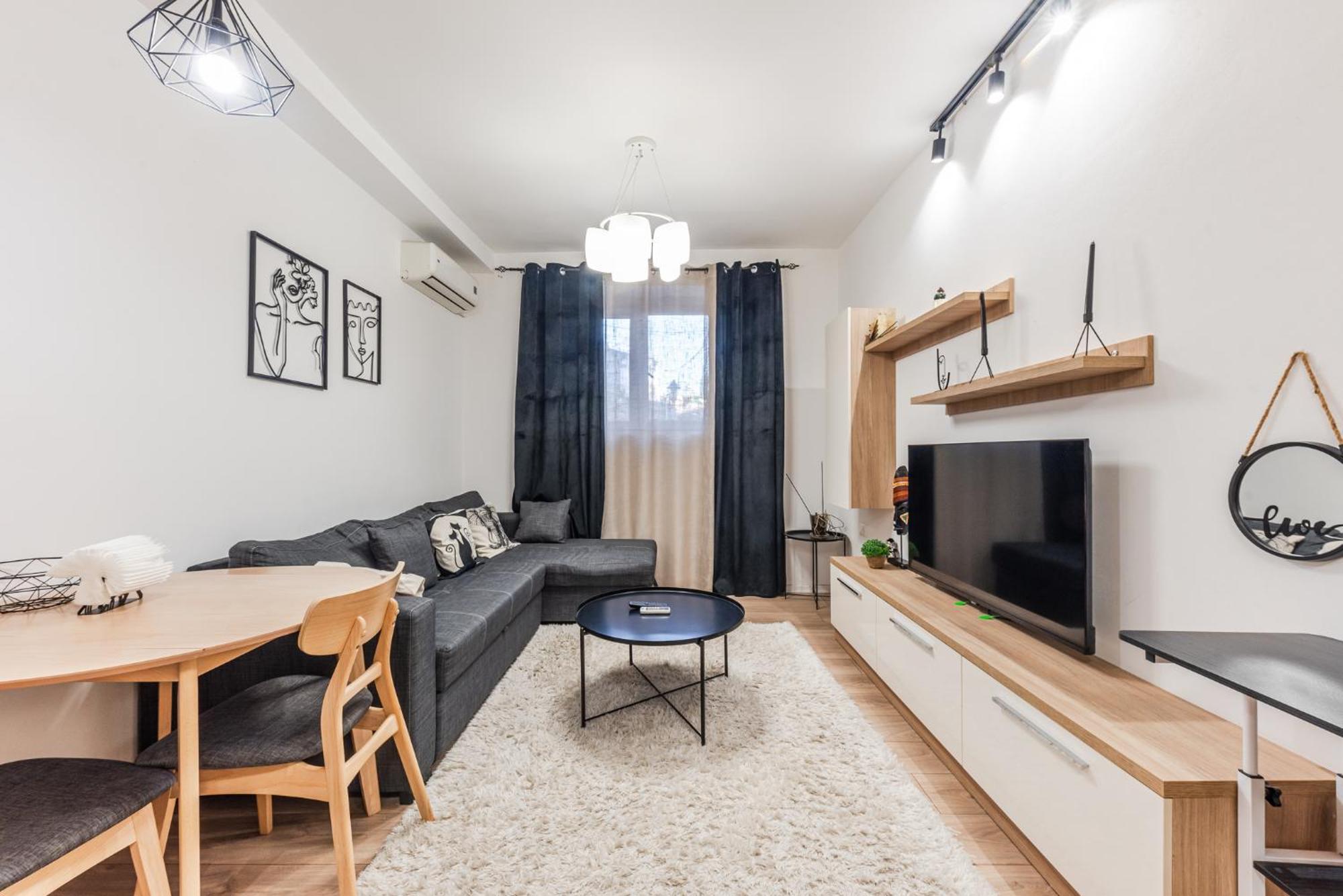 Noir Apartment By Kondo Stays Tirana Eksteriør billede